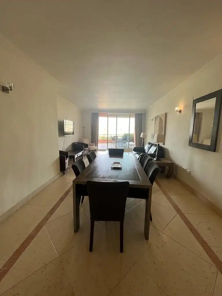 Dining room of Flat for rent in Marbella  with Air Conditioner, Terrace and Swimming Pool