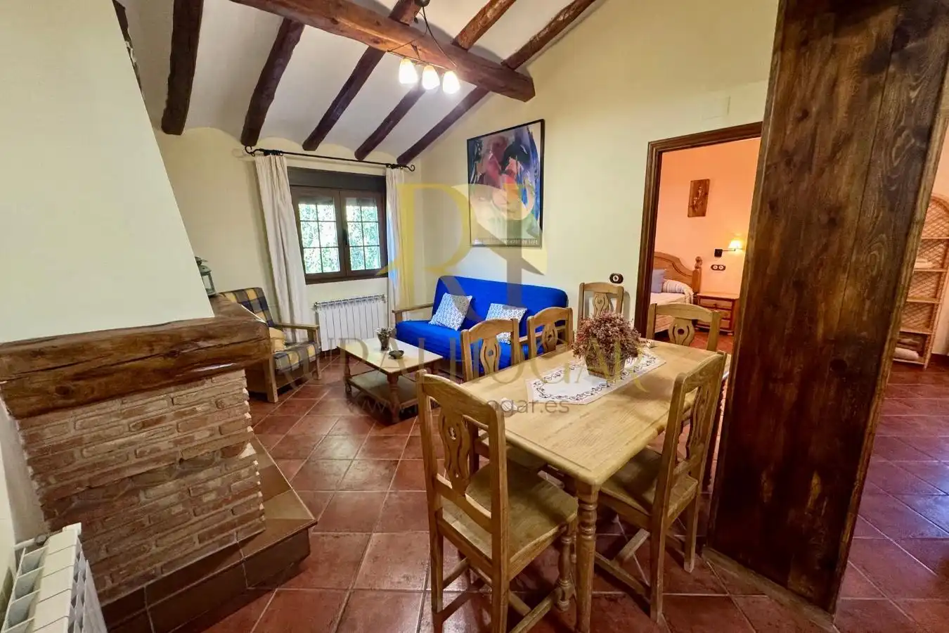 Sala de estar de Casa o chalet en venta en Peralejos de las Truchas con Calefacción, Jardín privado y Parquet