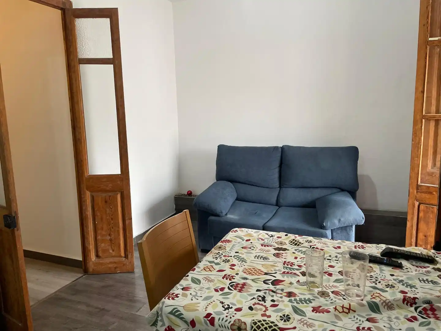Living room of Flat for sale in Manresa  with Heating, Parquet flooring and Furnished