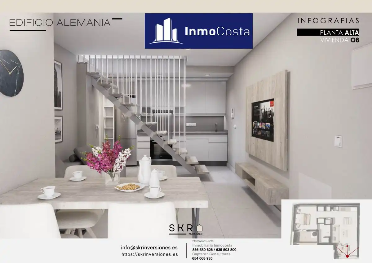 Wohnzimmer von Wohnung zum Verkauf in La Línea de la Concepción mit Terrasse
