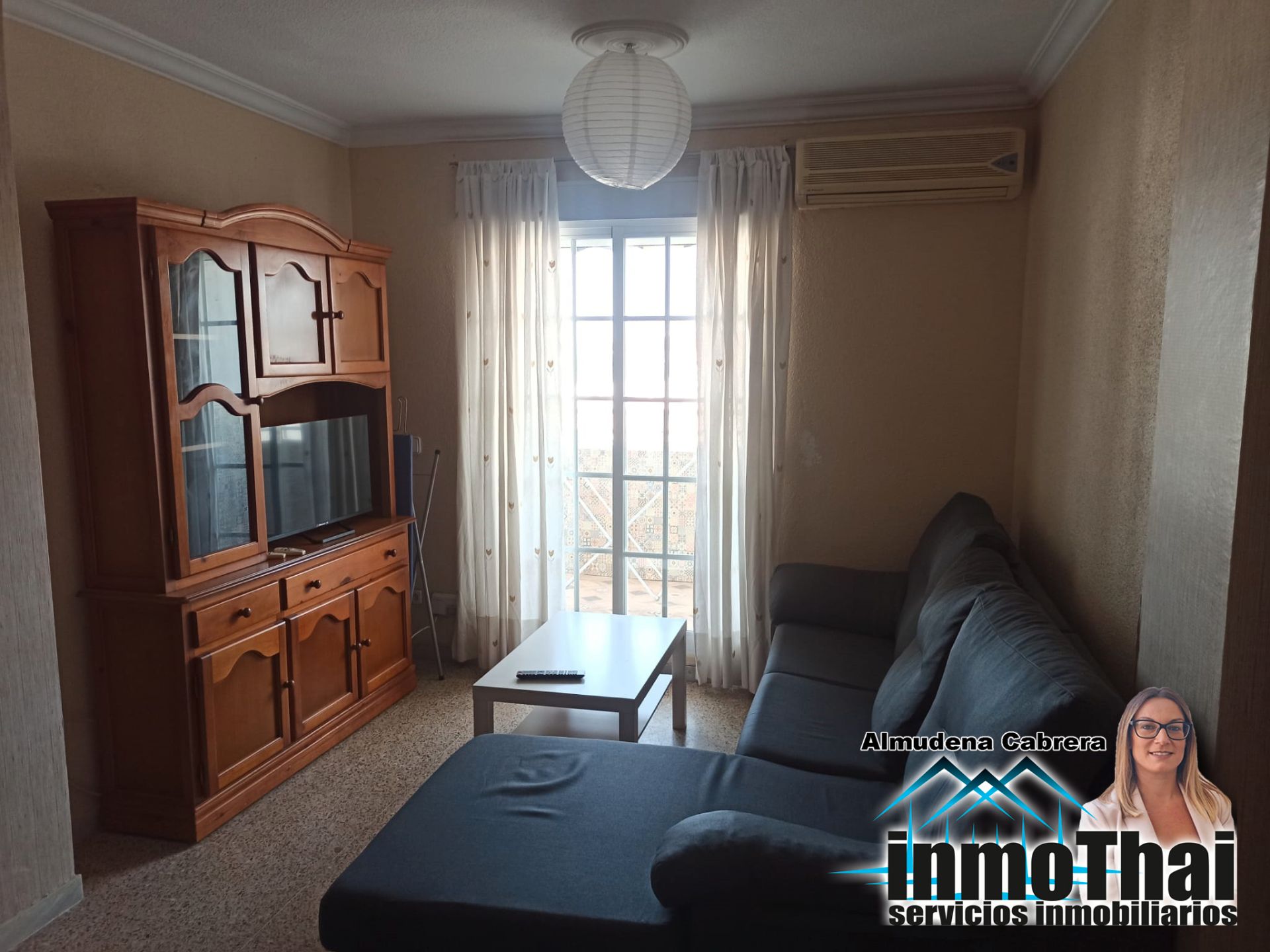 Living room of Flat for sale in Jerez de la Frontera  with Air Conditioner, Terrace and Furnished