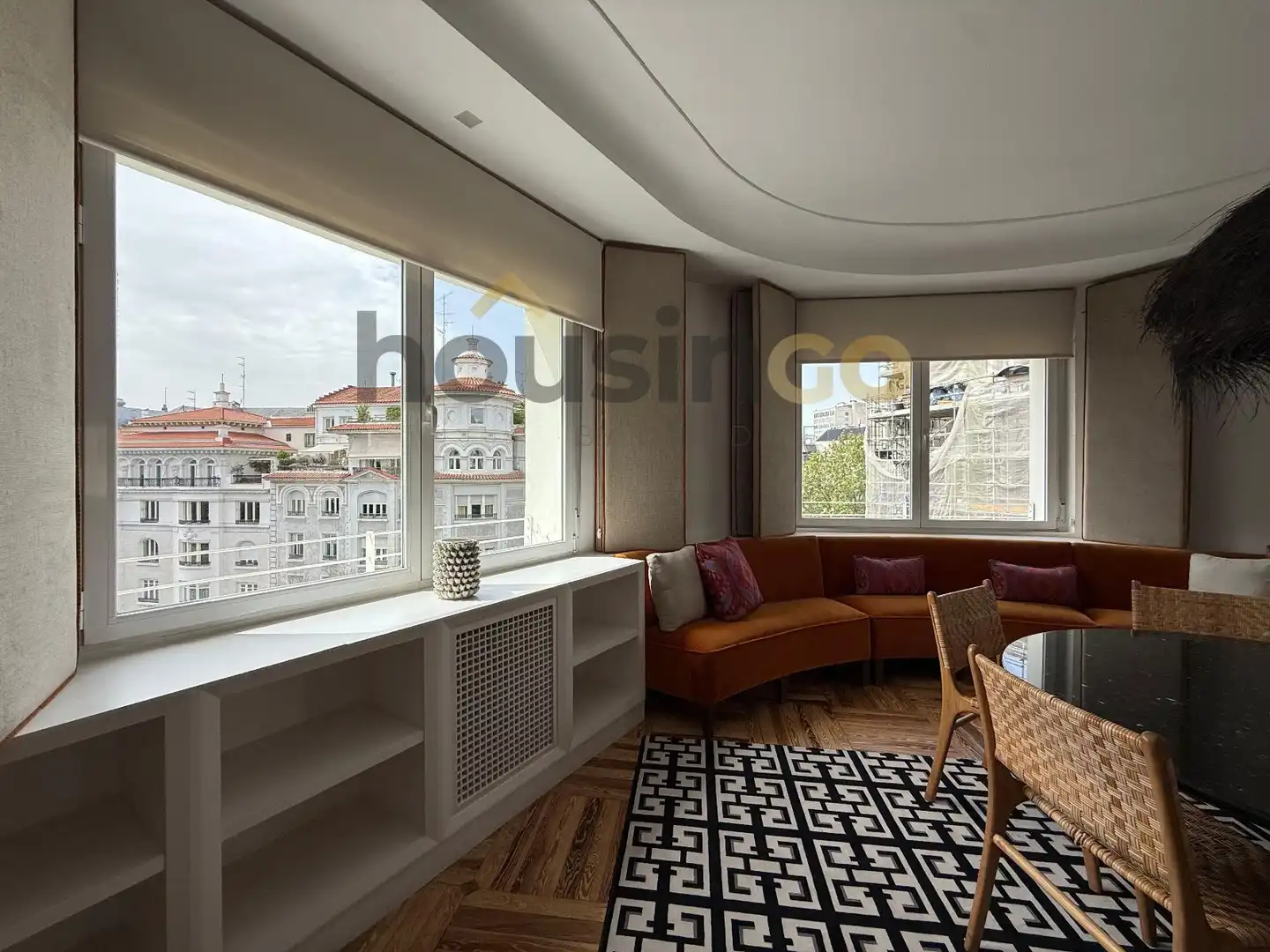 Wohnzimmer von Wohnung zur Miete in  Madrid Capital mit Heizung und Möbliert