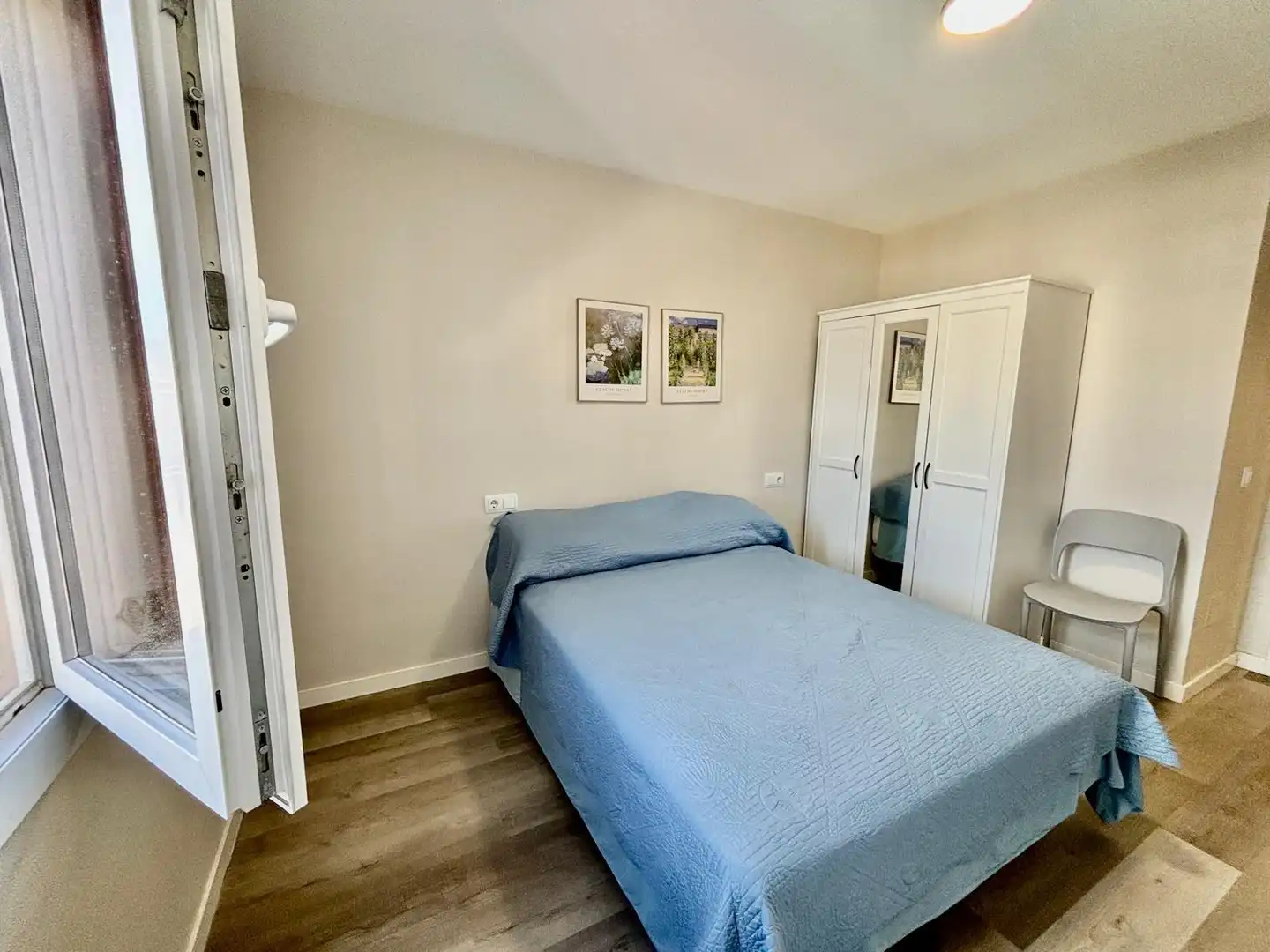 Schlafzimmer von Dachboden zum Verkauf in Alcúdia mit Klimaanlage, Parkett und Terrasse