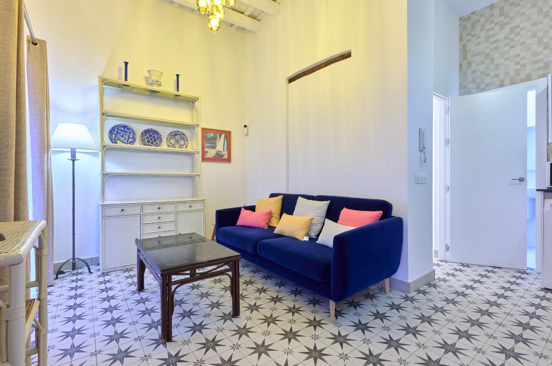 Living room of Attic to rent in Jerez de la Frontera  with Air Conditioner and Terrace