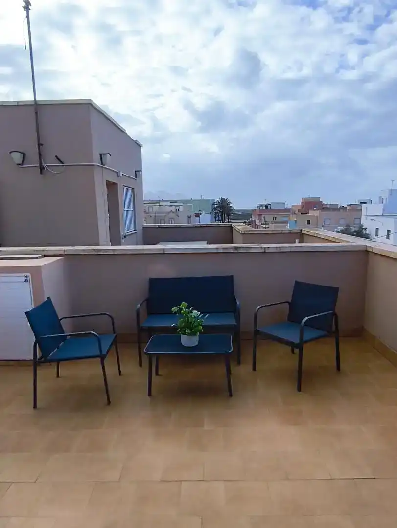 Terrasse von Maisonette zur Miete in Cabo de Gata mit Klimaanlage, Möbliert und Ofen