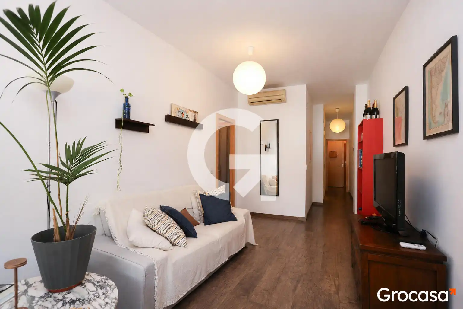 Living room of Flat for sale in Barcelona  with Air Conditioner, Oven and Balcony