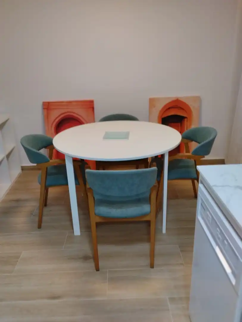 Dining room of Flat for rent in  Zaragoza Capital  with Heating, Furnished and Oven