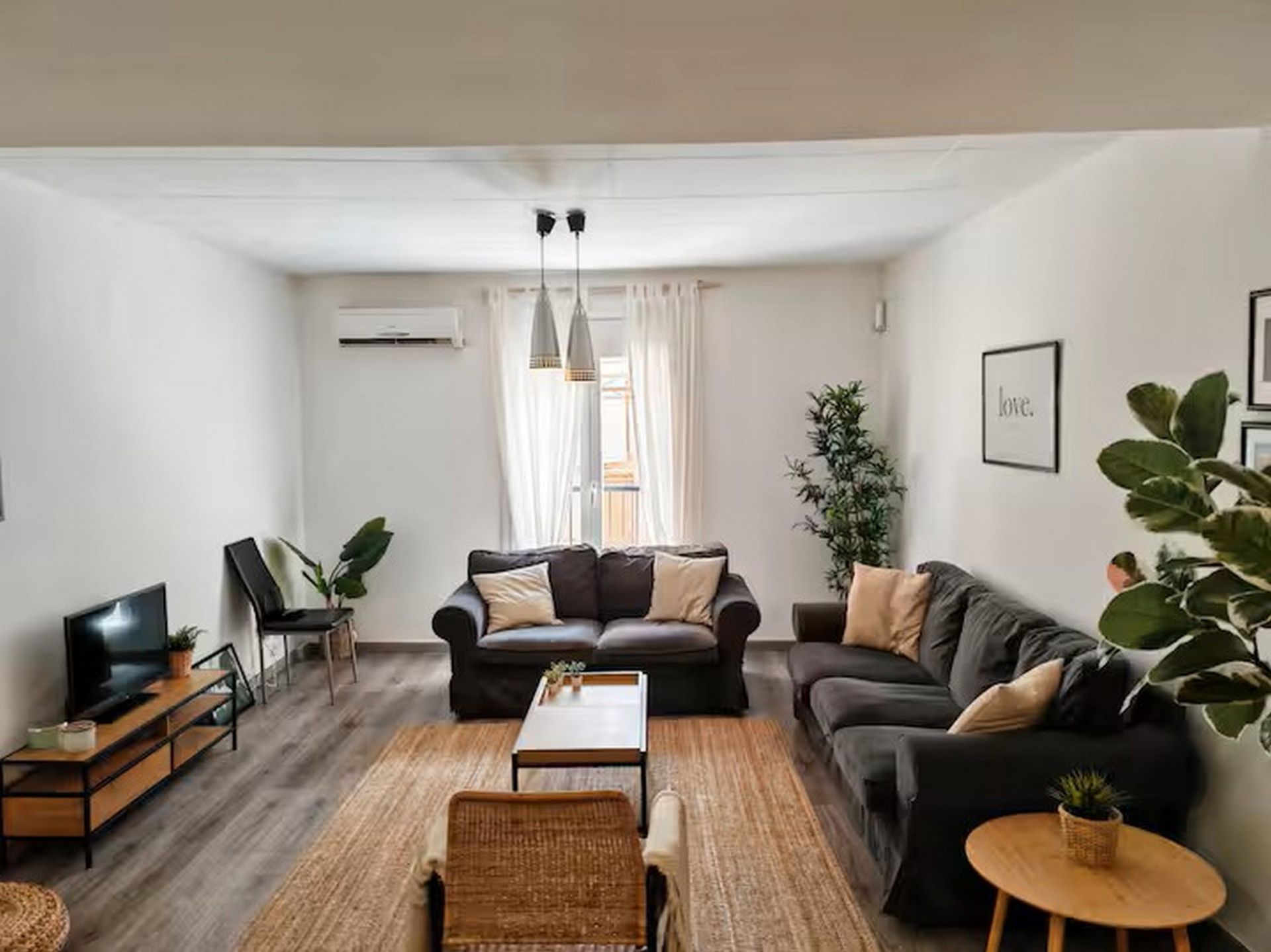 Living room of Flat to rent in  Lleida Capital  with Air Conditioner, Heating and Furnished