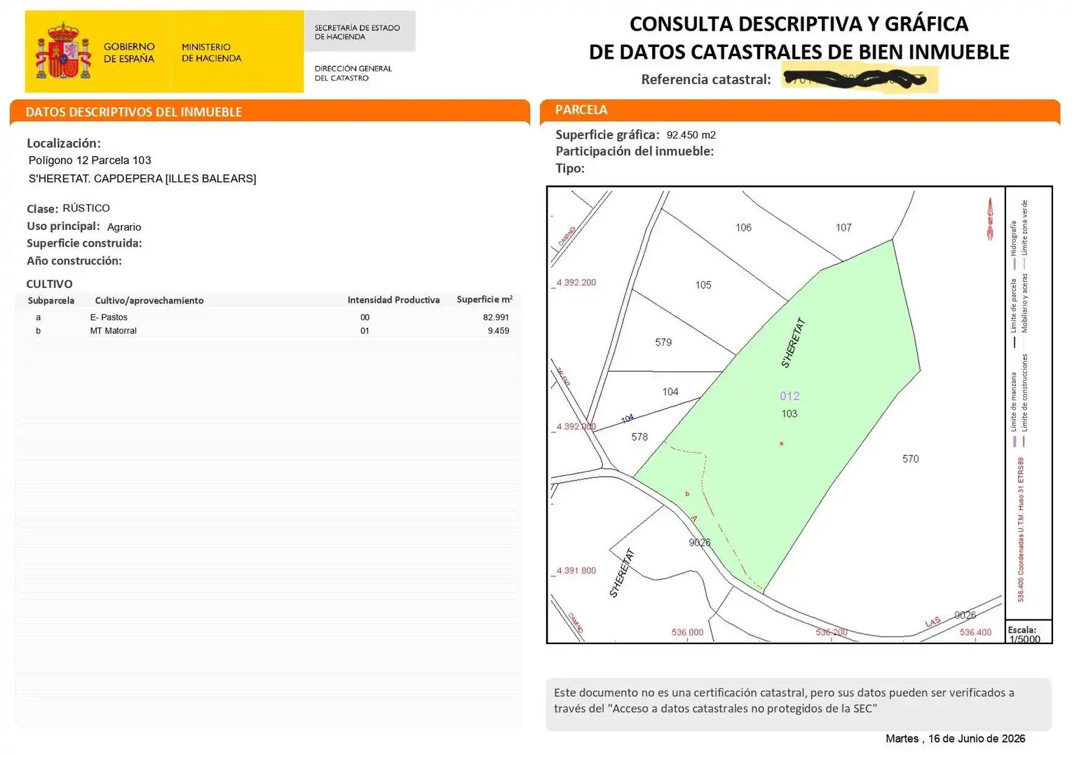 Terreny residencial en venda a Capdepera Poble, imagen 6