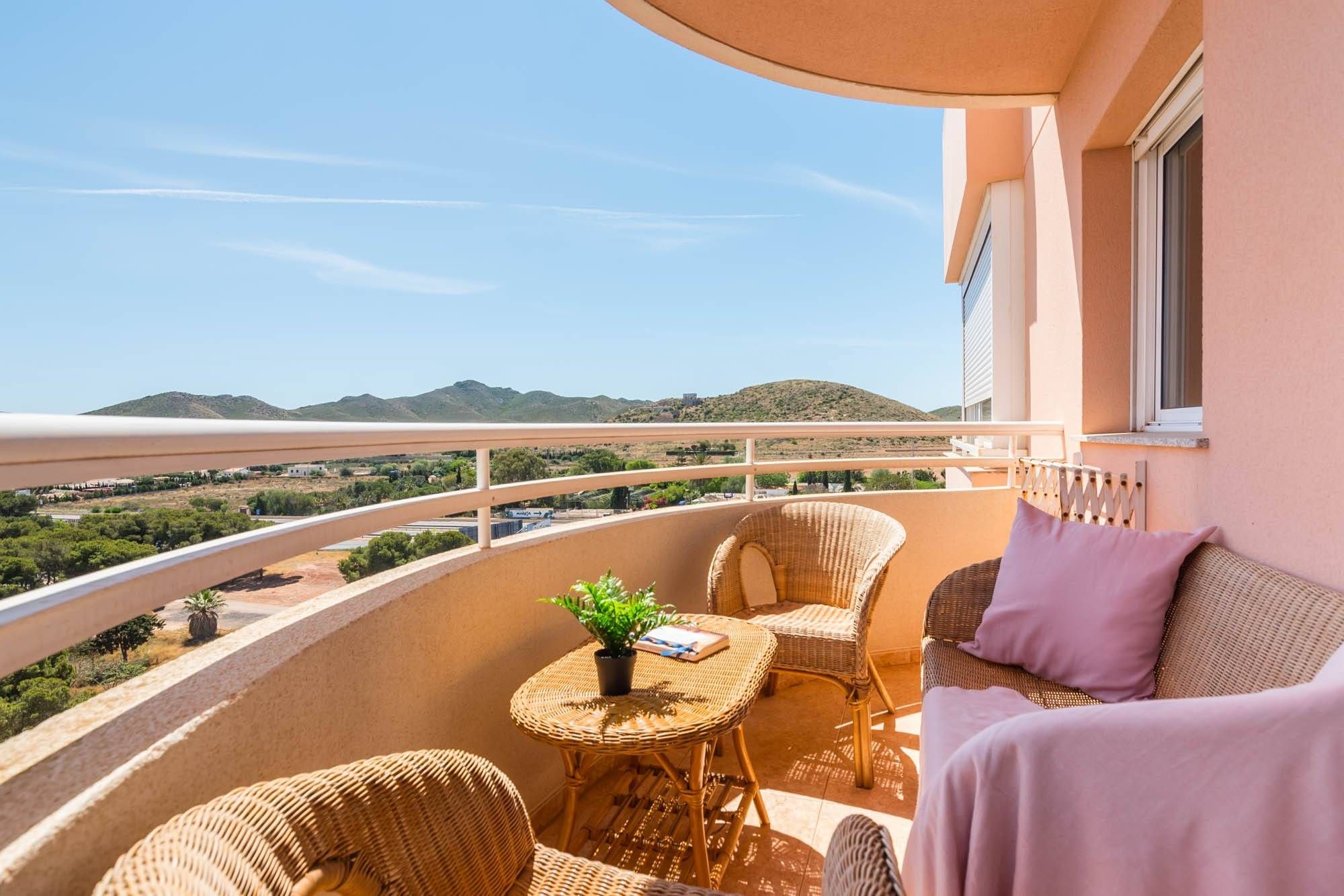 Terrassa de Apartament en venda en Cartagena amb Balcó i Piscina comunitària