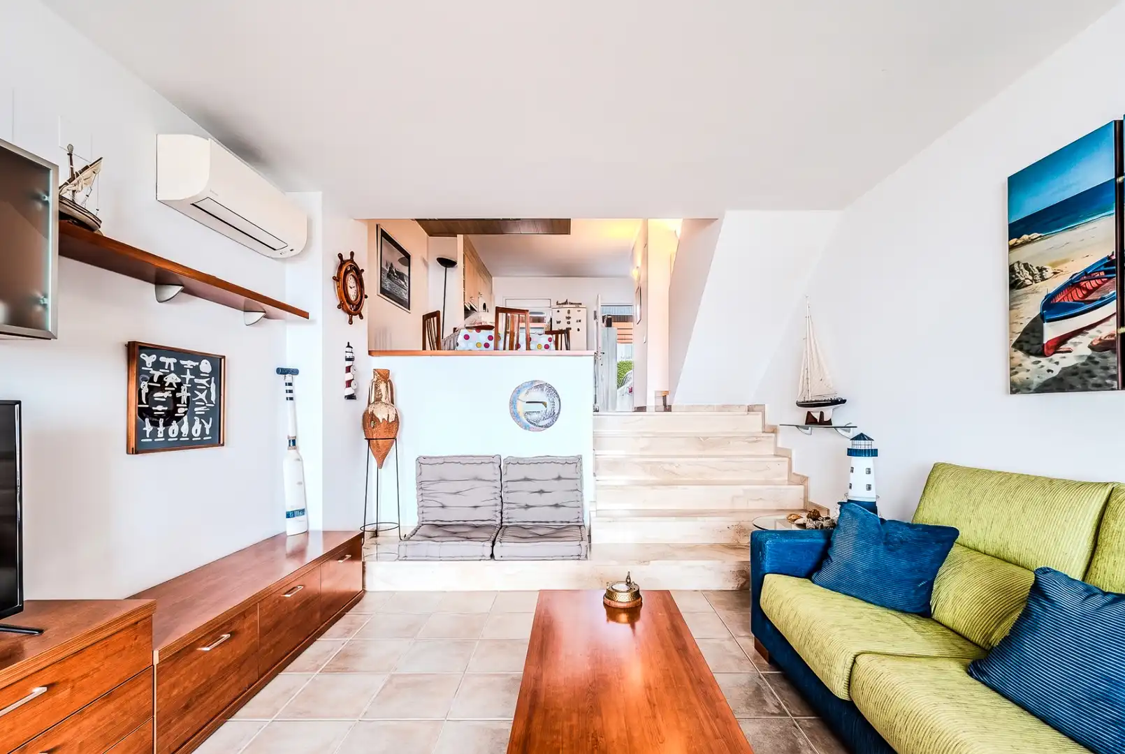 Sala de estar de Apartamento en venta en L'Ametlla de Mar  con Aire acondicionado, Terraza y Amueblado