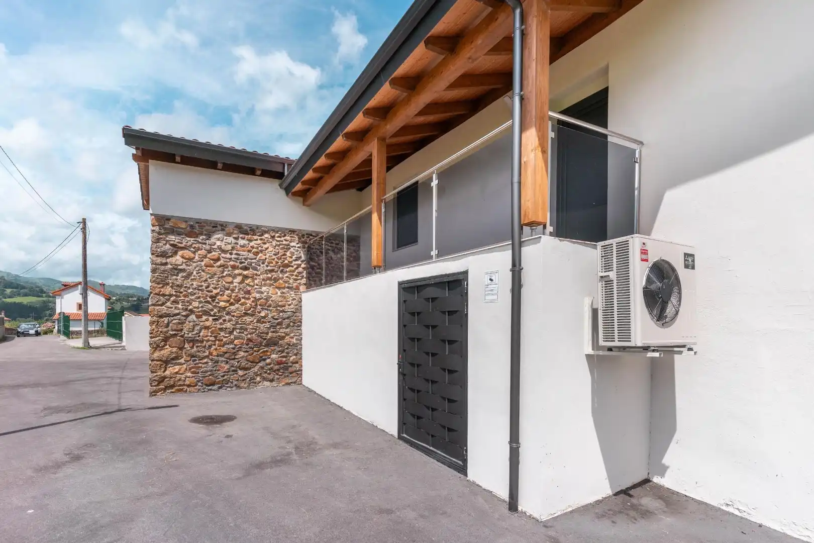 Vista exterior de Casa o chalet en venta en Grado con Calefacción, Terraza y Trastero
