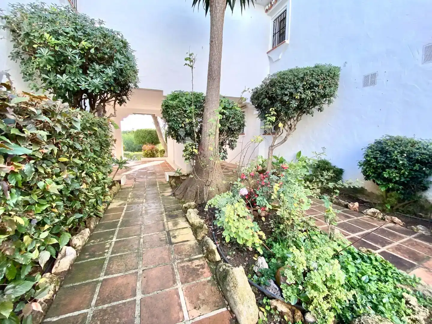 Garten von Wohnung zur Miete in Mijas mit Schwimmbad
