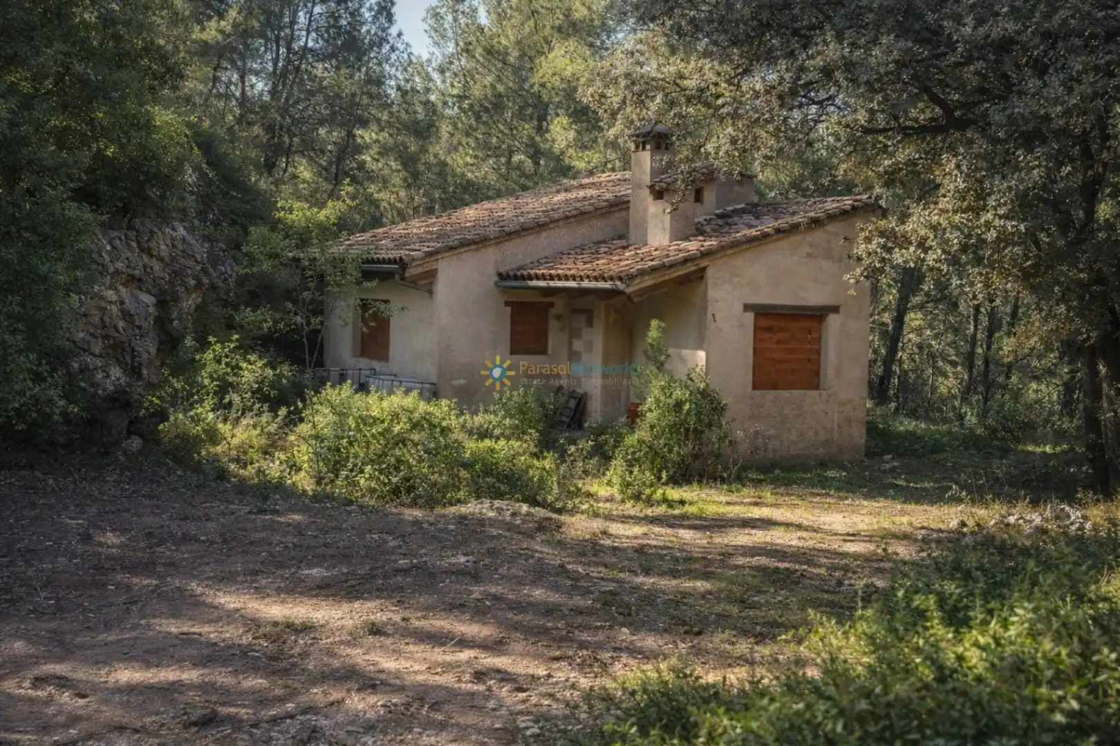 Vista exterior de Finca rústica en venda en Muro de Alcoy amb Jardí privat, Terrassa i Traster