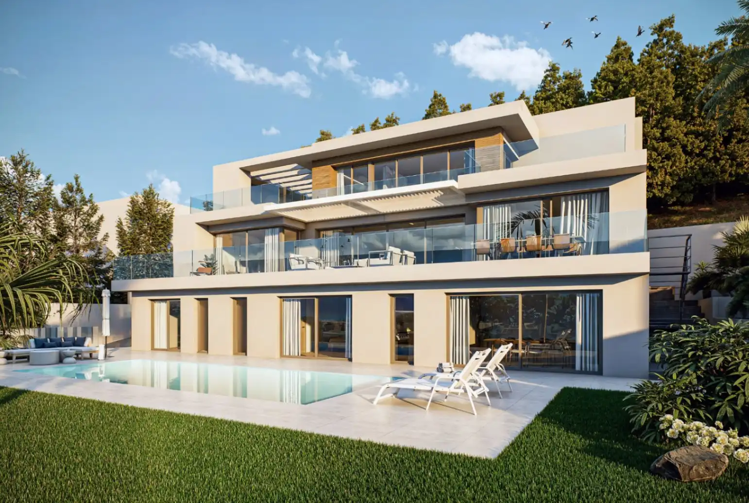 Exterior view of Houses for sale in Altea  with Air Conditioner, Private garden and Terrace