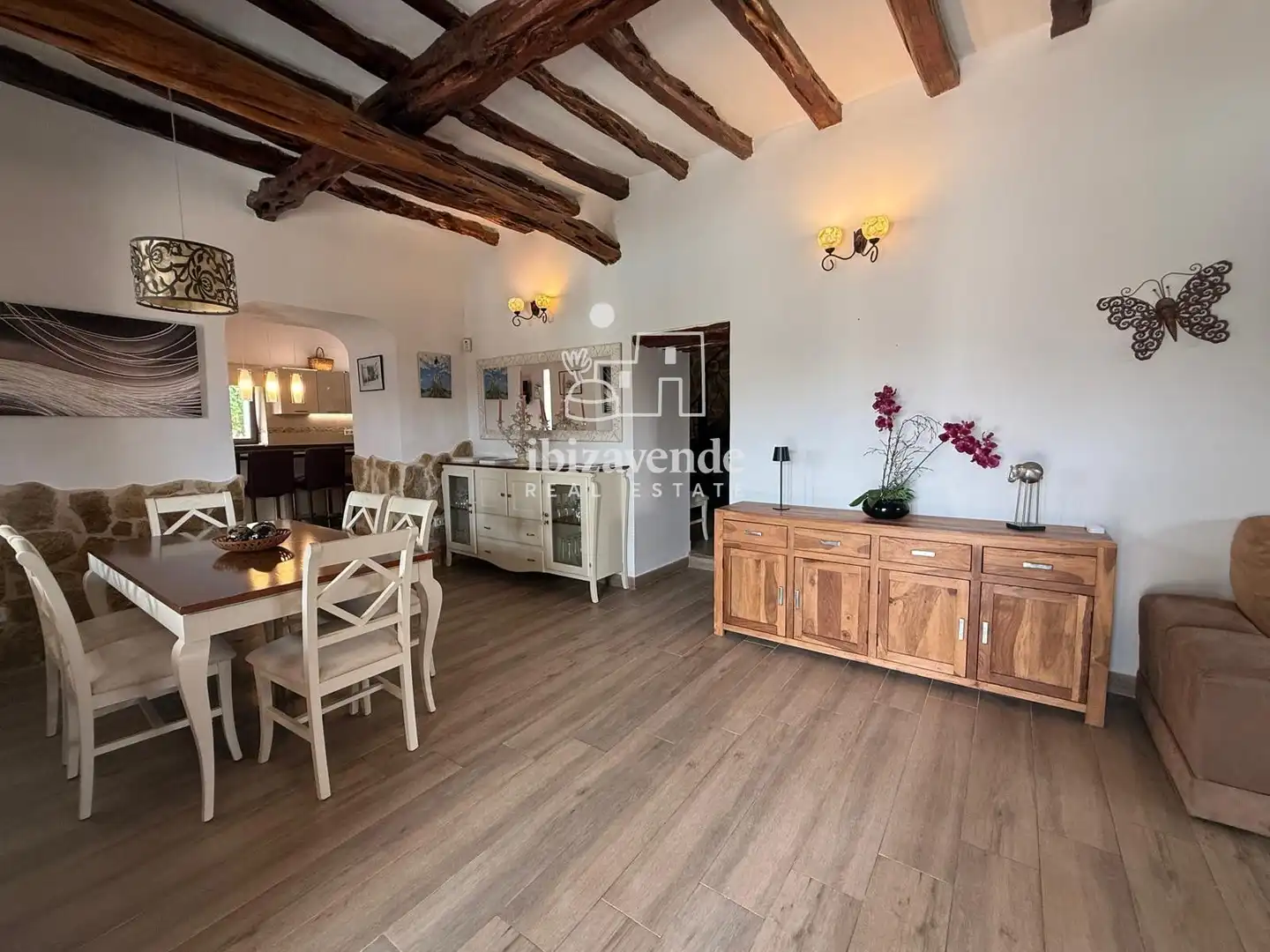 Sala de estar de Casa o chalet de alquiler en Sant Josep de sa Talaia con Piscina y Amueblado