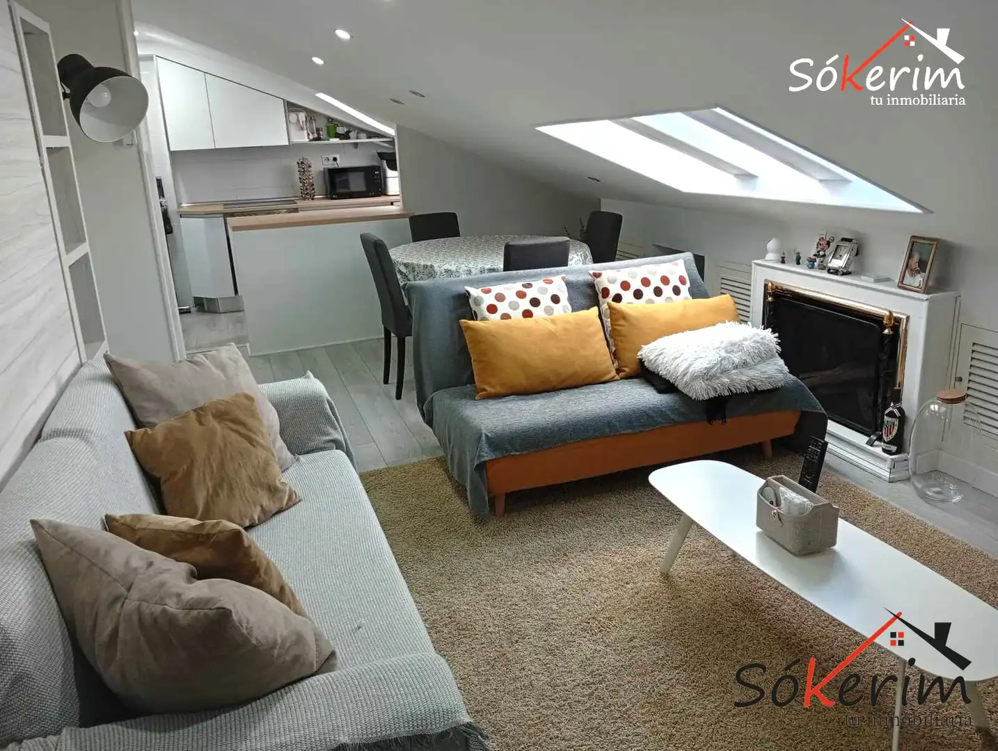 Wohnzimmer von Wohnung zum Verkauf in Madrid mit Klimaanlage und Heizung