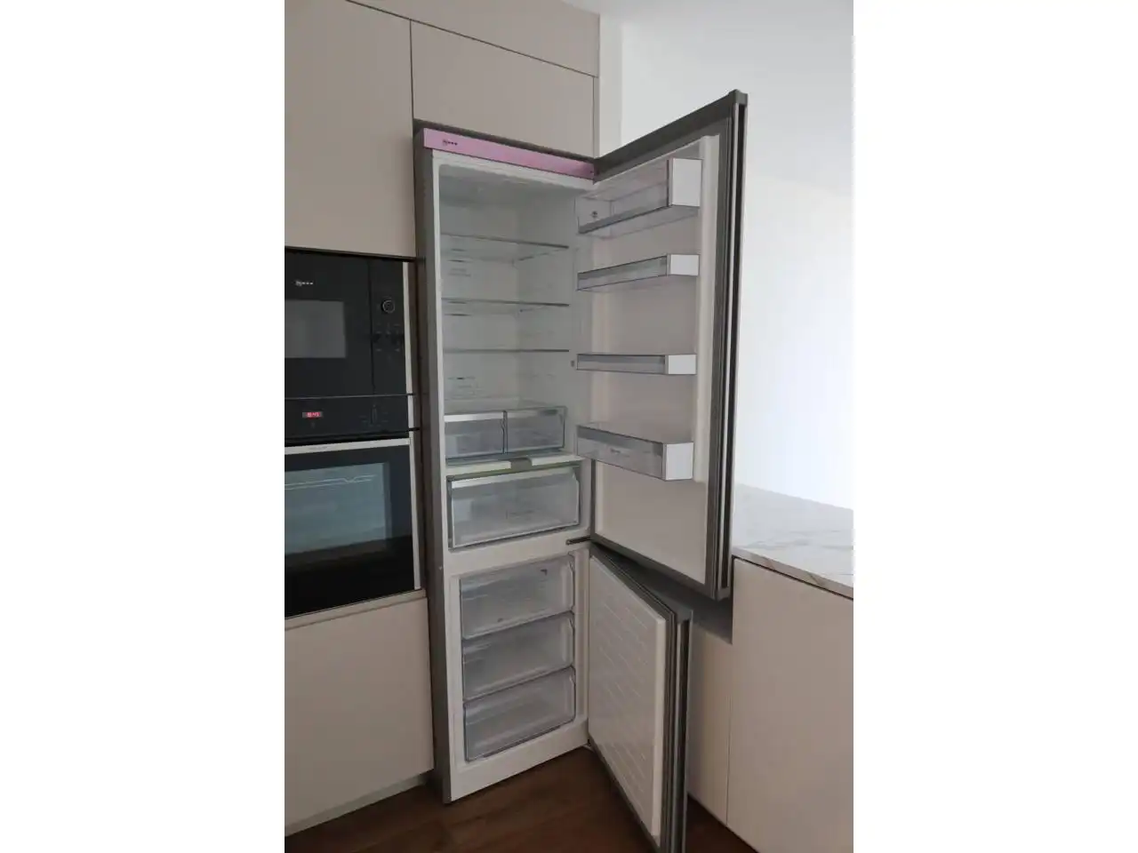 Küche von Wohnung zur Miete in Valencia mit Klimaanlage, Parkett und Balkon
