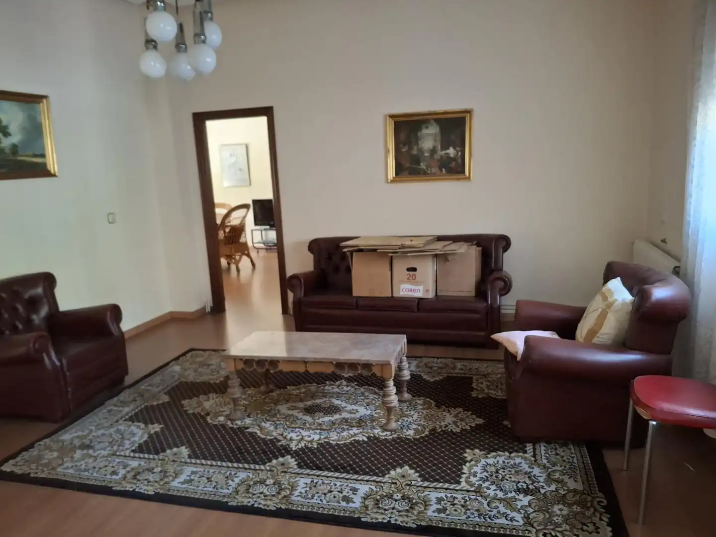 Living room of Houses for sale in Ourense Capital   with Air Conditioner, Heating and Private garden