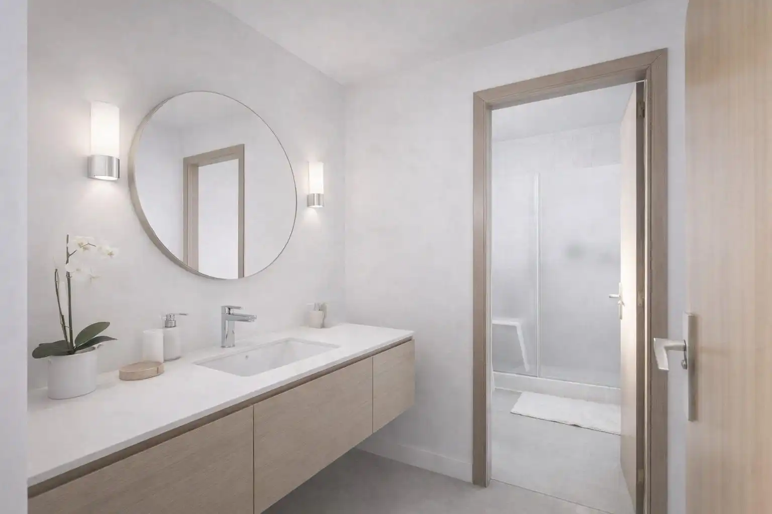 Baño de Ático en venta en Barcelona con Calefacción, Terraza y Piscina