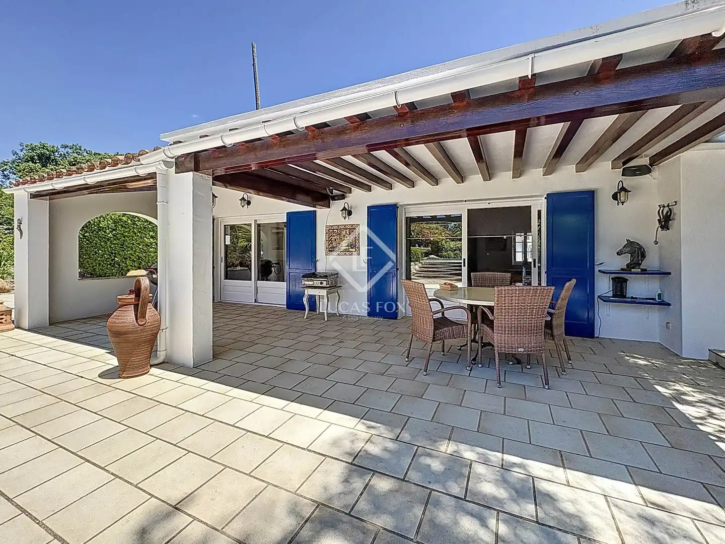 Terraza de Finca rústica en venta en Es Castell con Aire acondicionado, Calefacción y Jardín privado