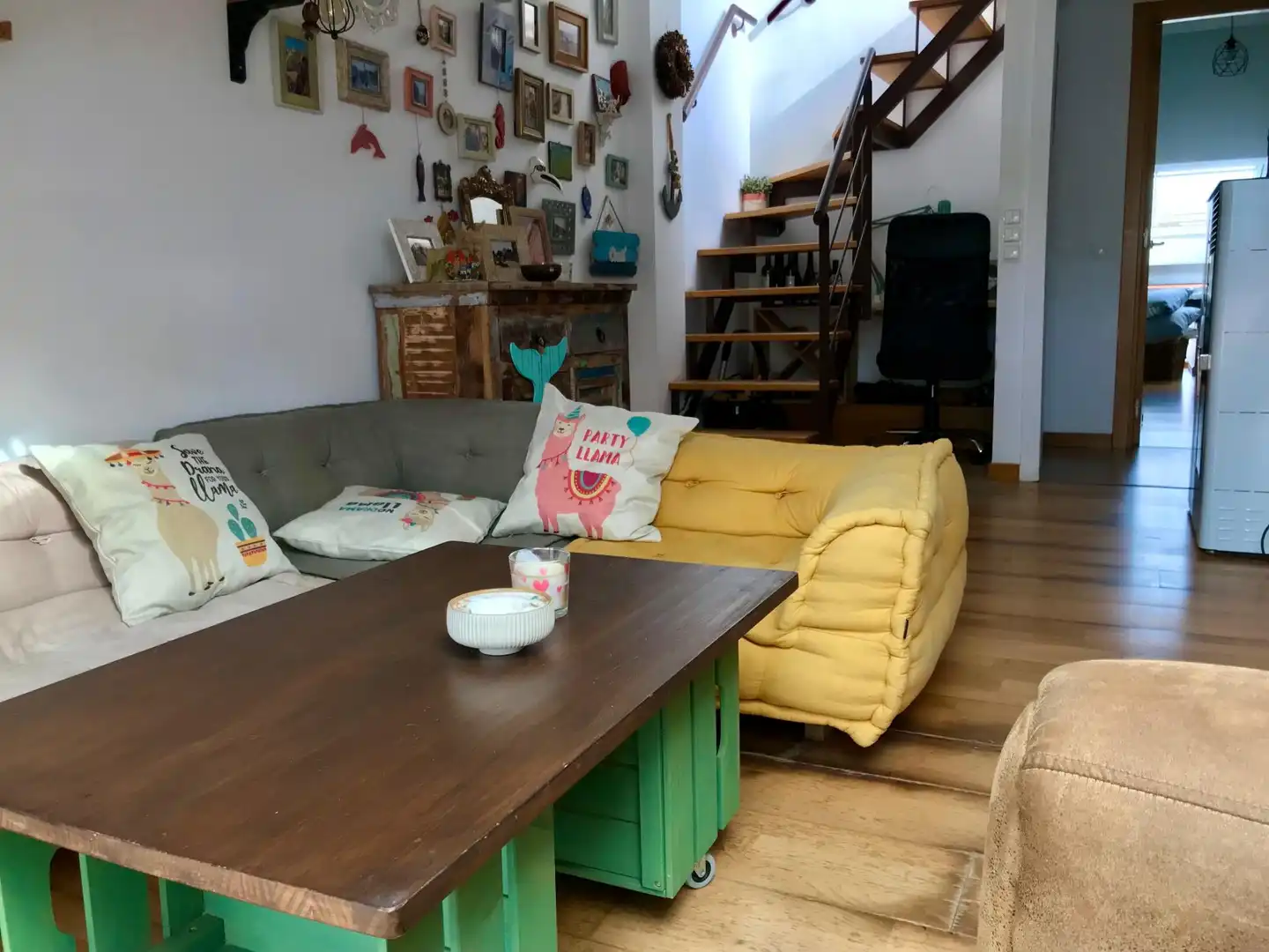 Living room of Attic for sale in Porto do Son  with Terrace and Furnished
