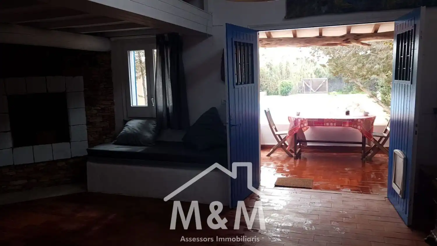 Sala de estar de Casa o chalet de alquiler en Formentera con Piscina