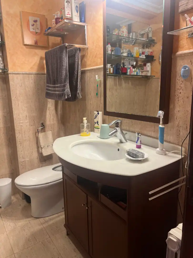 Bathroom of Apartments for sale in Baiona  with Heating, Furnished and Washing machine