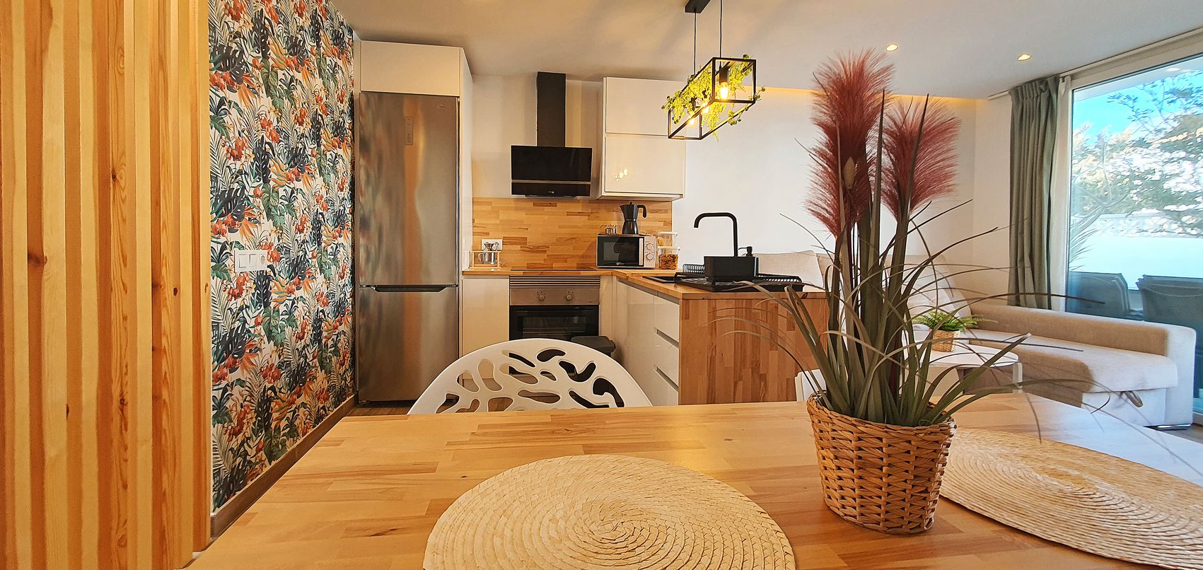 Cocina de Piso de alquiler en Torremolinos con Aire acondicionado, Amueblado y Horno