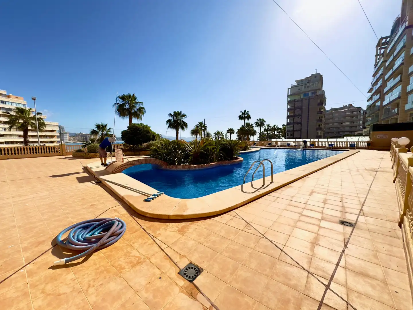 Piscina de Apartamento en venta en Calpe / Calp con Terraza, Amueblado y Horno