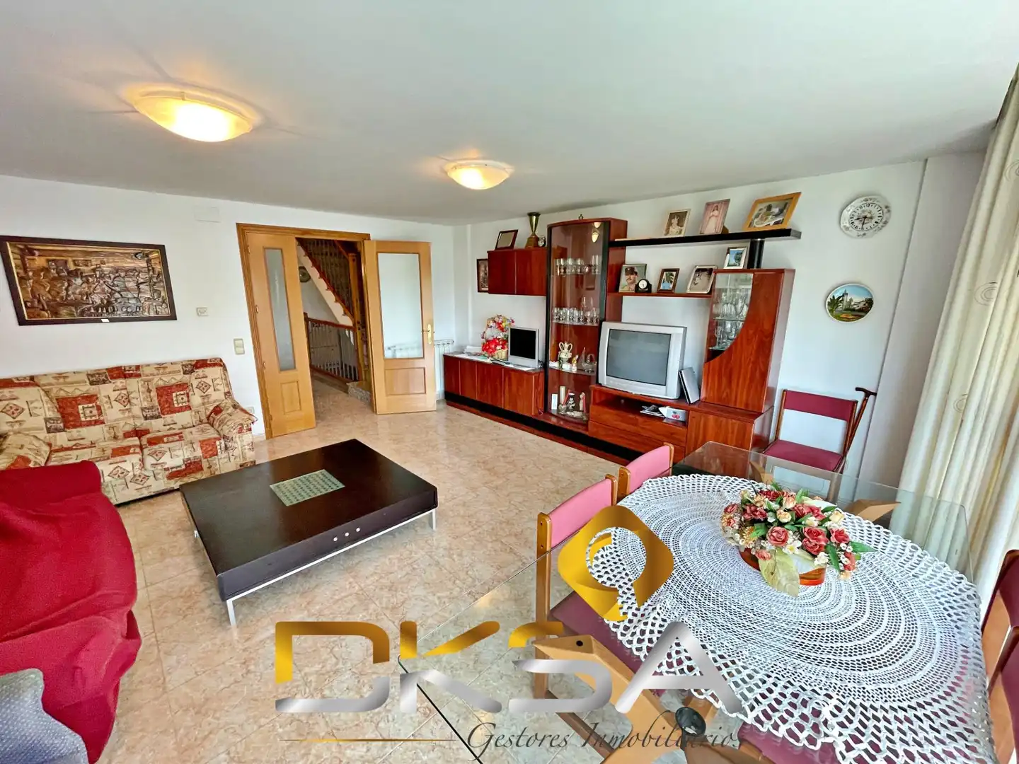 Wohnzimmer von Einfamilien-Reihenhaus zum Verkauf in Alcalà de Xivert mit Möbliert und Balkon