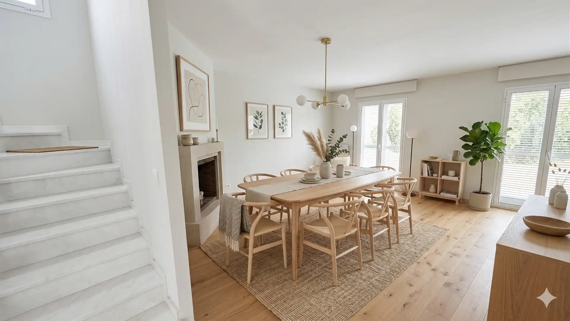 Menjador de Casa adosada en venda en Rocafort amb Aire condicionat, Calefacció i Jardí privat