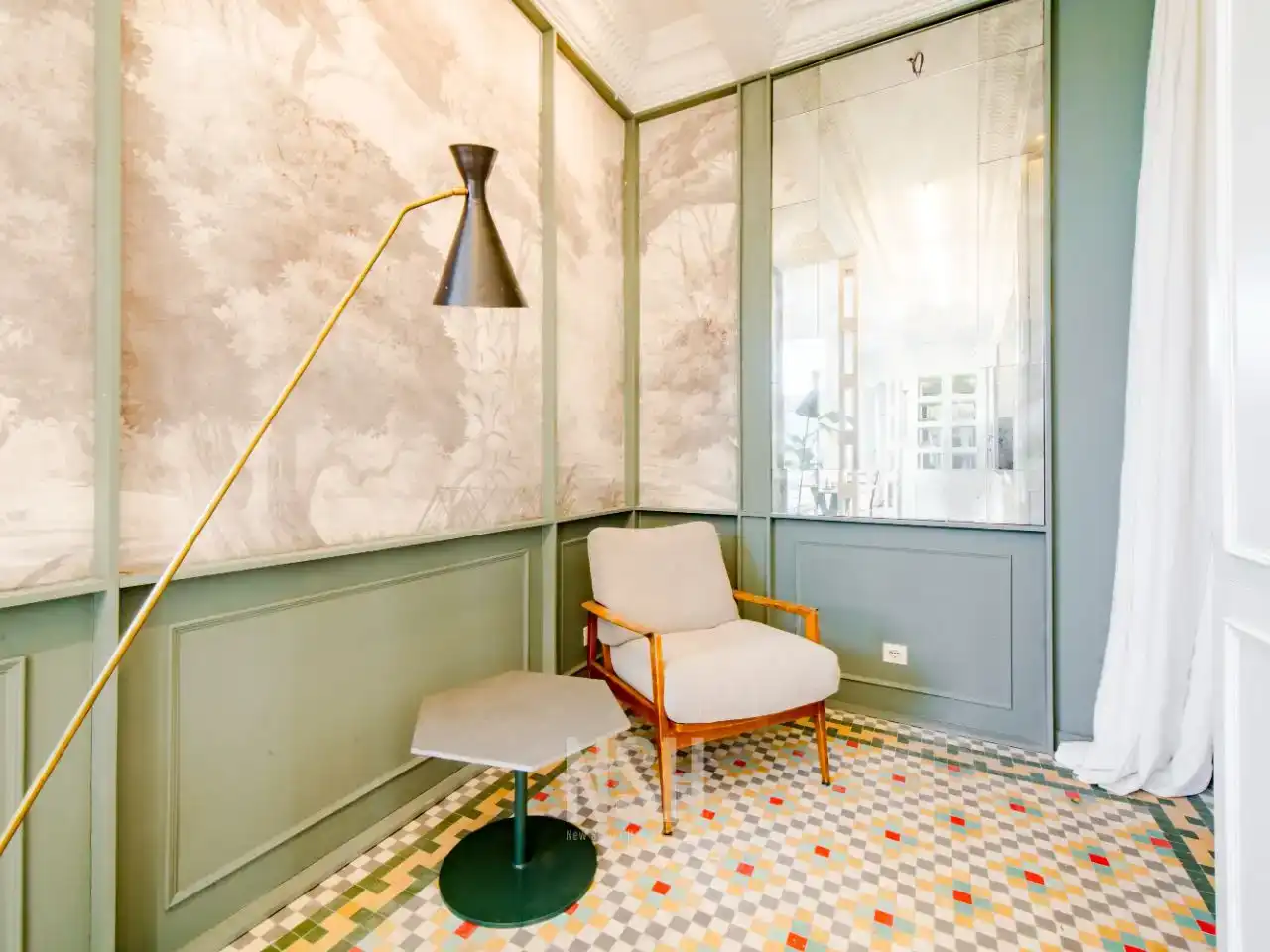 Living room of Flat for sale in  Madrid Capital  with Air Conditioner and Terrace