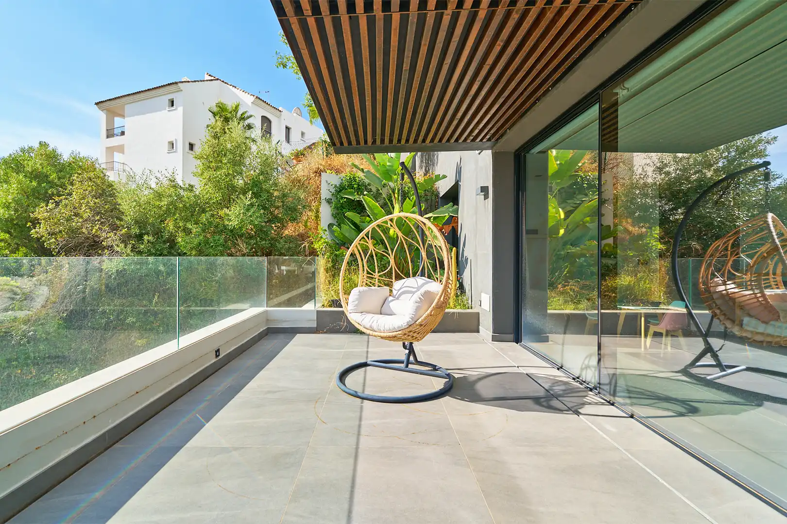 Terraza de Casa o chalet en venta en Benahavís con Aire acondicionado, Calefacción y Jardín privado