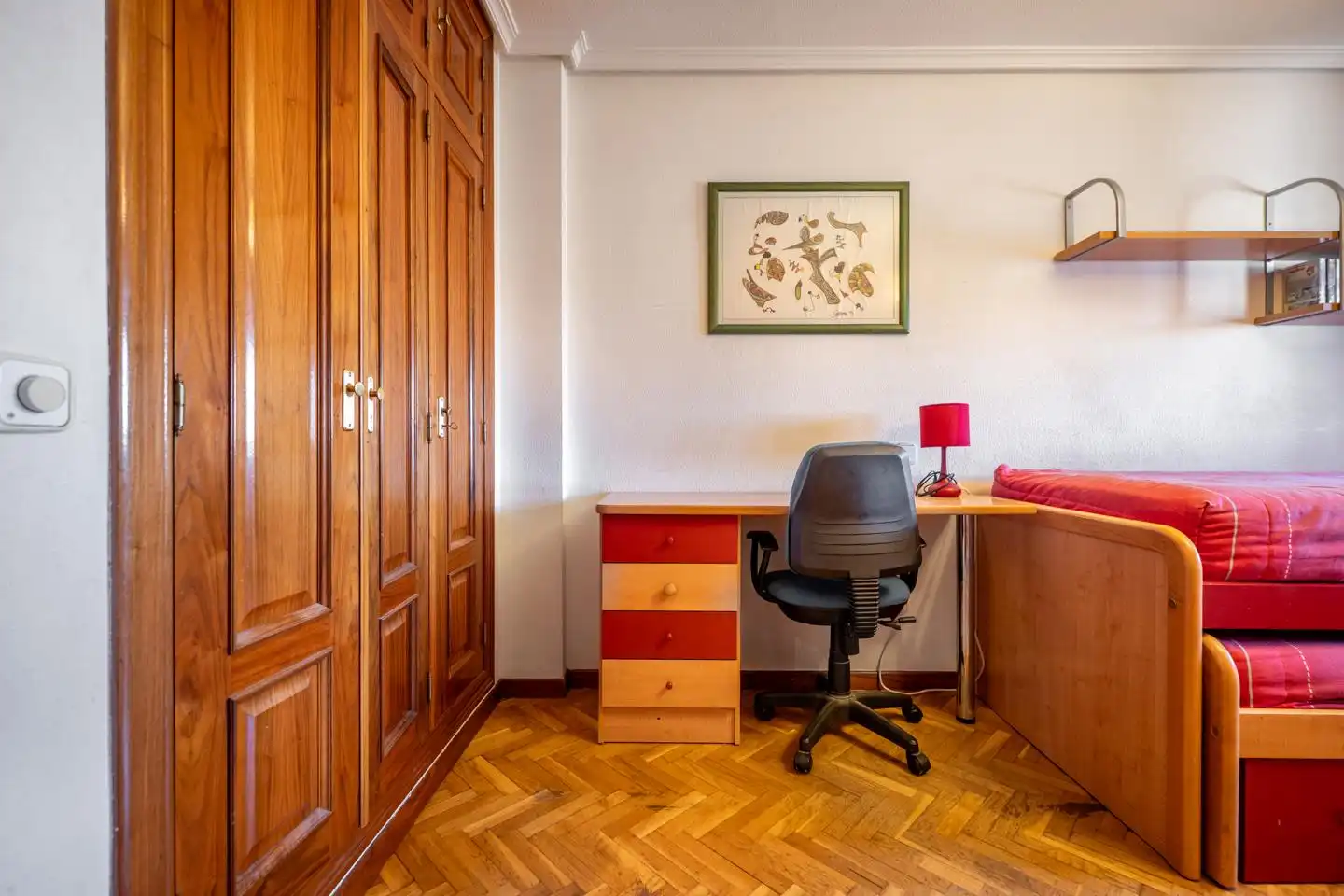 Schlafzimmer von Wohnung zum Verkauf in Ávila mit Klimaanlage, Parkett und Terrasse