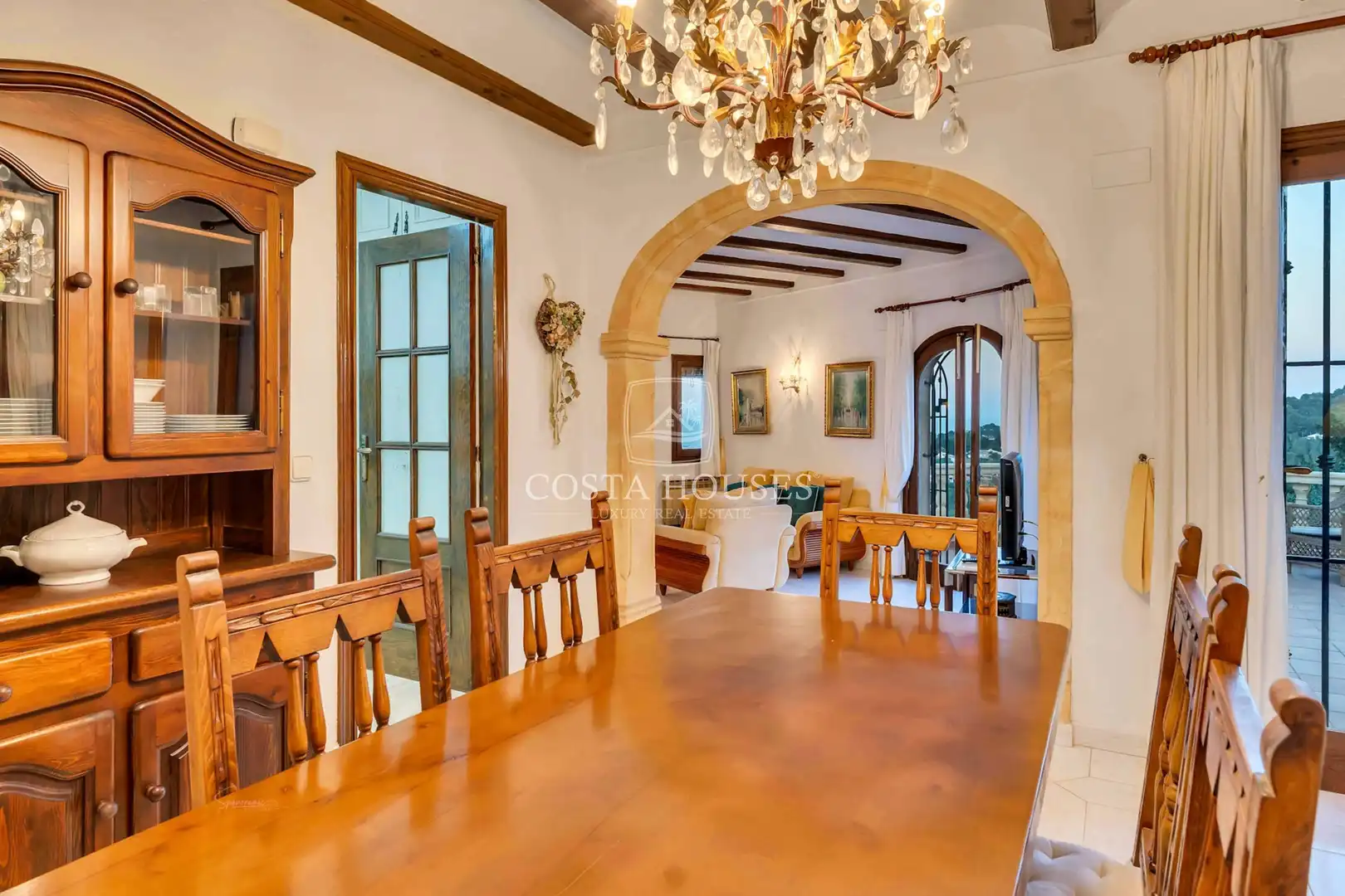 Dining room of Houses for sale in Jávea / Xàbia  with Air Conditioner, Private garden and Terrace