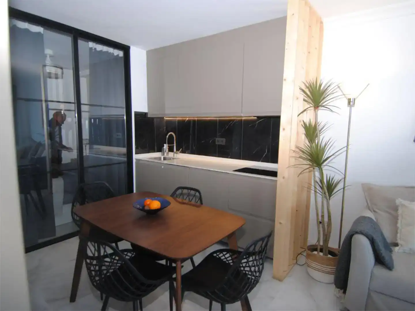 Küche von Wohnungen zur Miete in Los Realejos mit Schwimmbad und Balkon