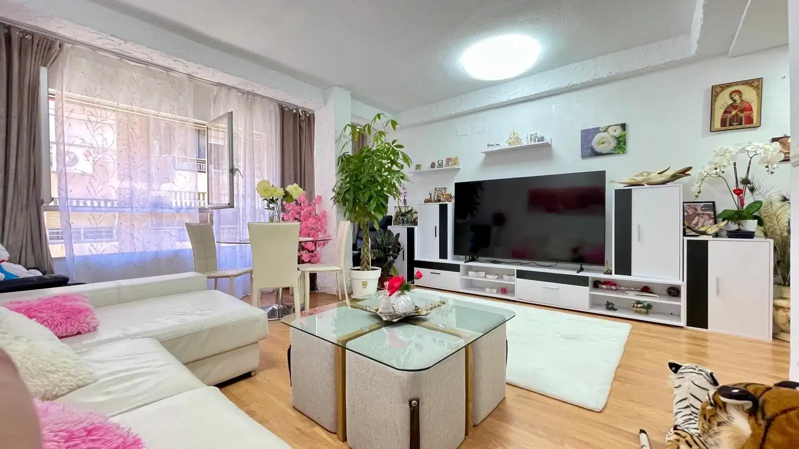 Living room of Flat for sale in Alicante / Alacant  with Air Conditioner, Heating and Terrace