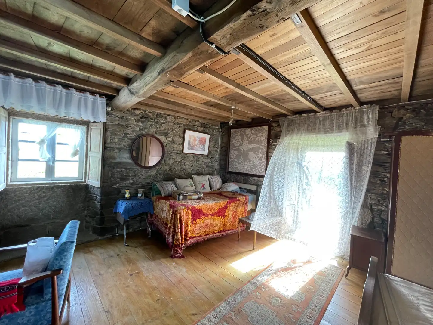 Bedroom of Houses for sale in As Somozas   with Private garden, Furnished and Oven