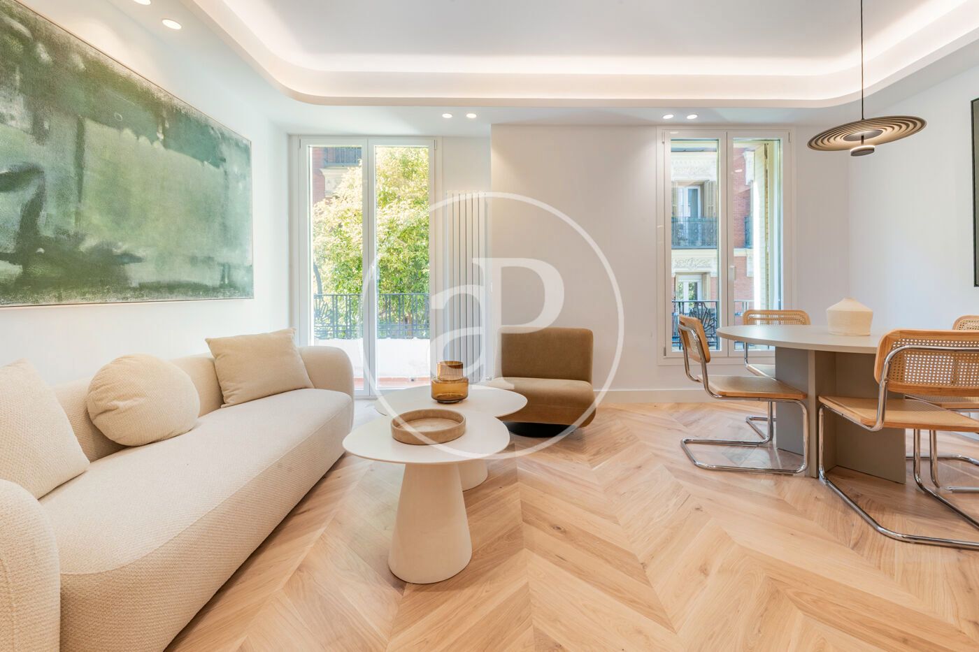 Living room of Flat for sale in  Madrid Capital  with Air Conditioner, Heating and Terrace