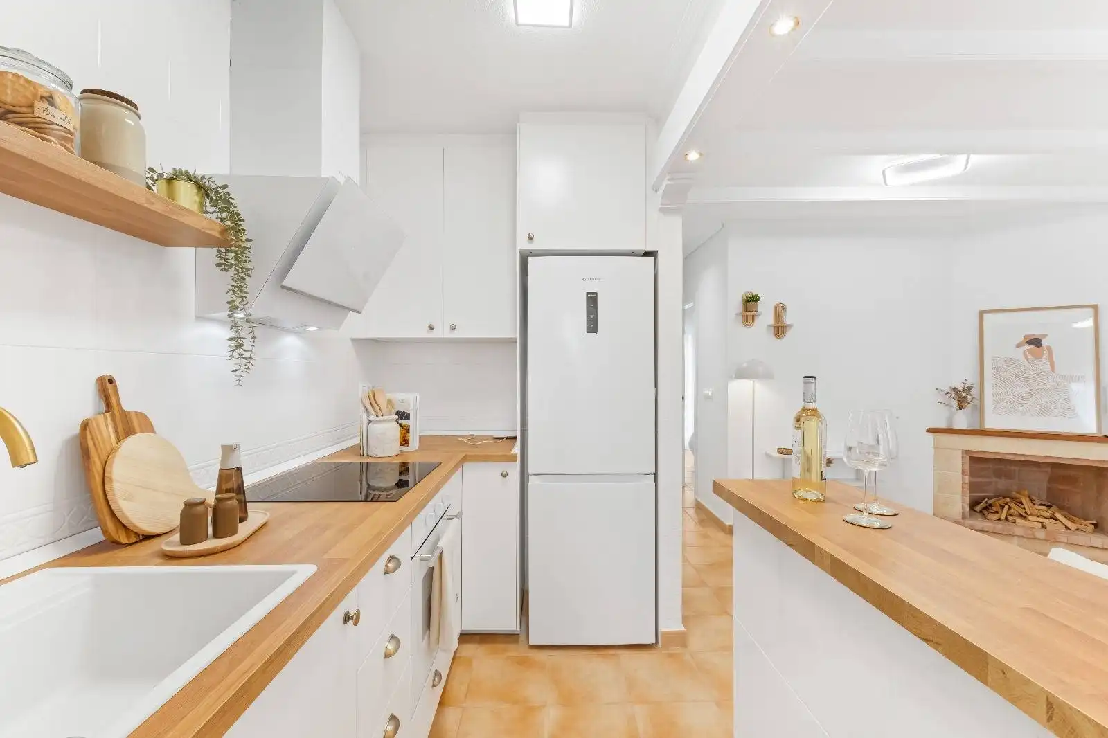 Cocina de Apartamento en venta en Orihuela con Aire acondicionado, Calefacción y Jardín privado