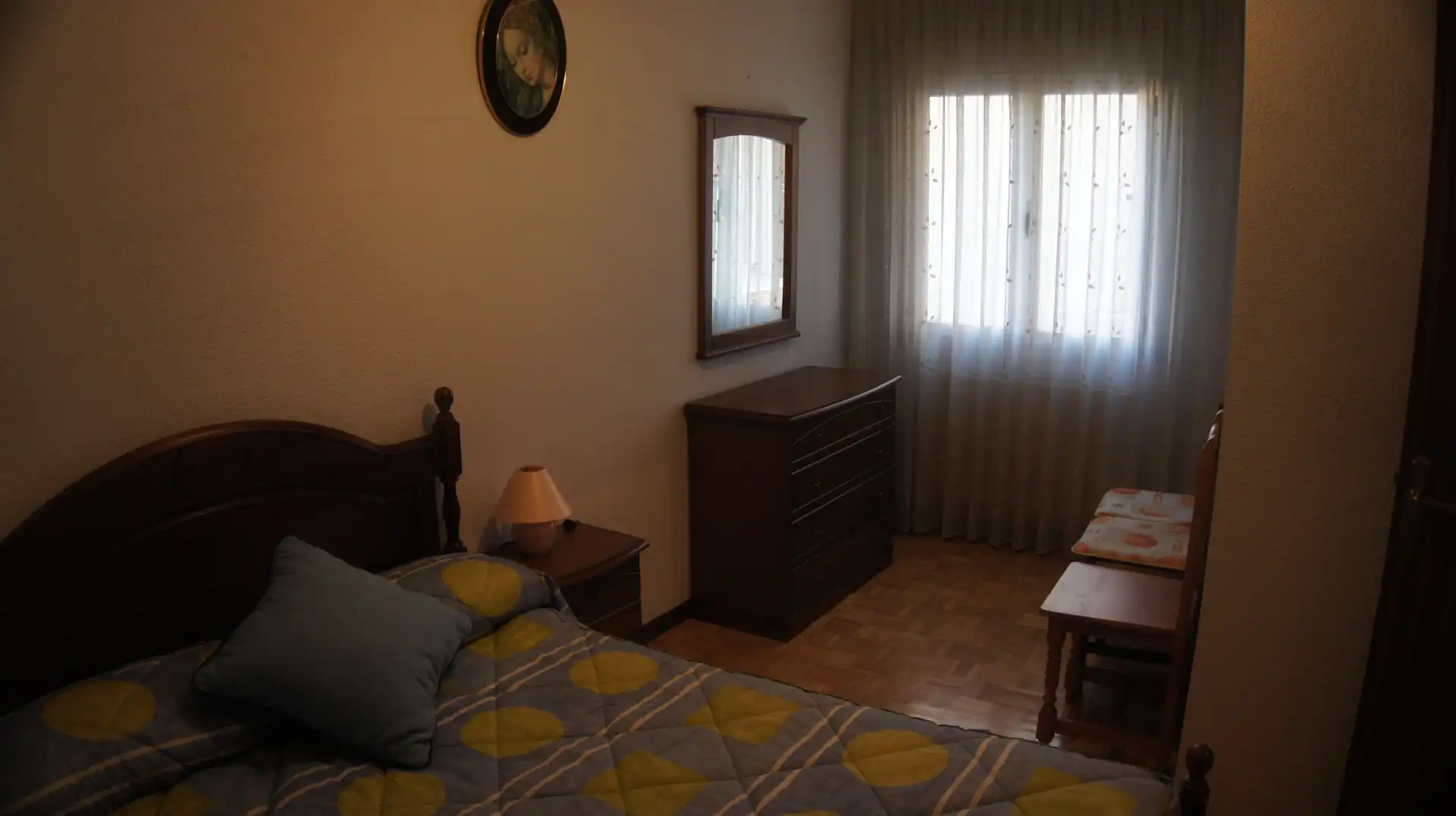 Bedroom of Flat for sale in Ávila  with Heating, Furnished and Balcony