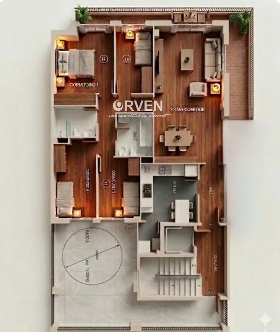 Wohnung zum Verkauf in L'Hospitalet de Llobregat mit Klimaanlage, Heizung und Terrasse