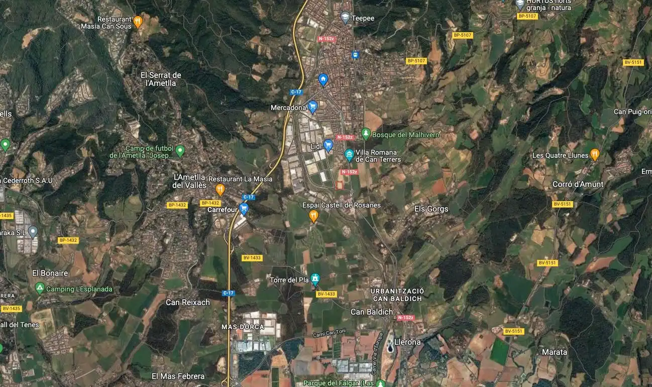 Außenansicht von Fabrik Grundstücke zur Miete in La Garriga