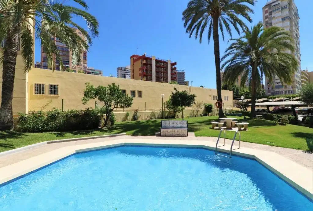 Swimming pool of Apartments for sale in Benidorm  with Air Conditioner, Heating and Private garden
