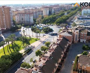 Exterior view of Single-family semi-detached for sale in  Huelva Capital  with Air Conditioner and Storage room