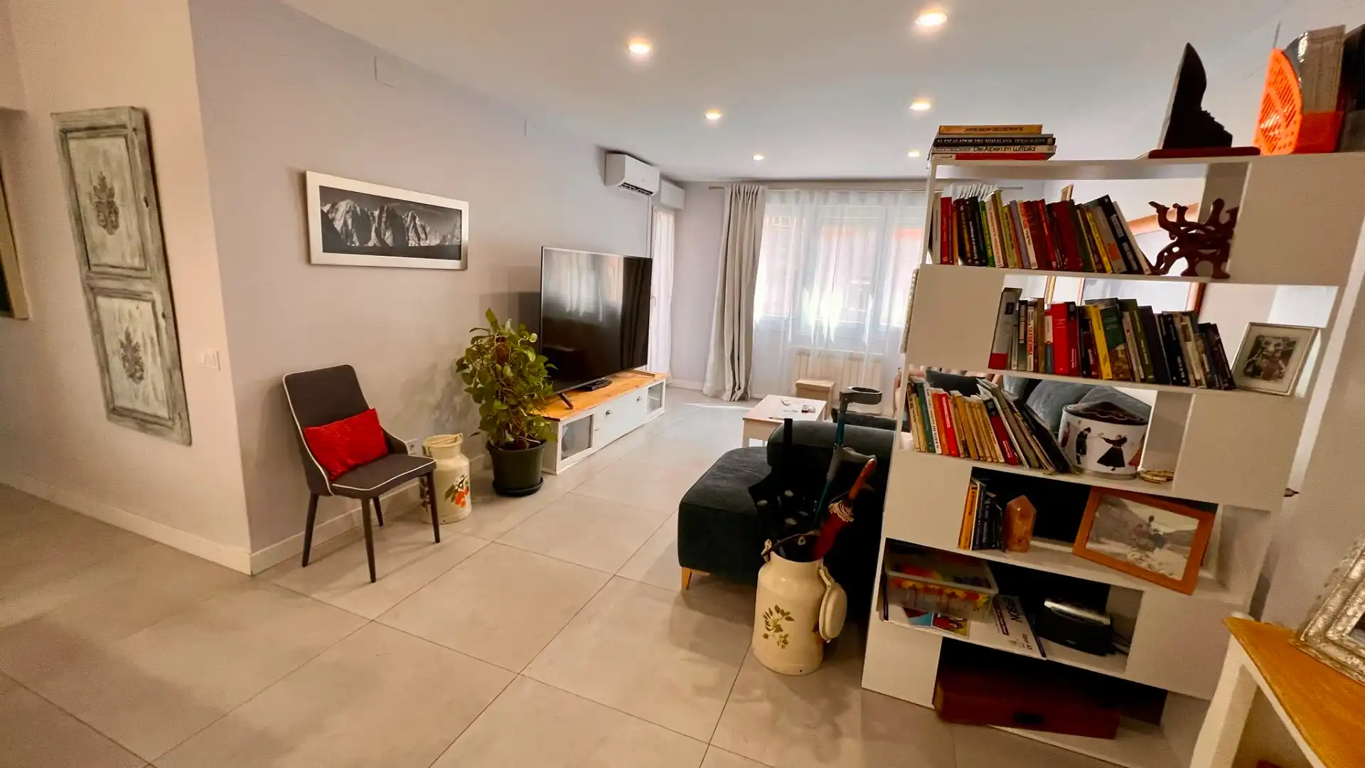 Wohnzimmer von Wohnung zum Verkauf in Badajoz mit Klimaanlage, Heizung und Balkon