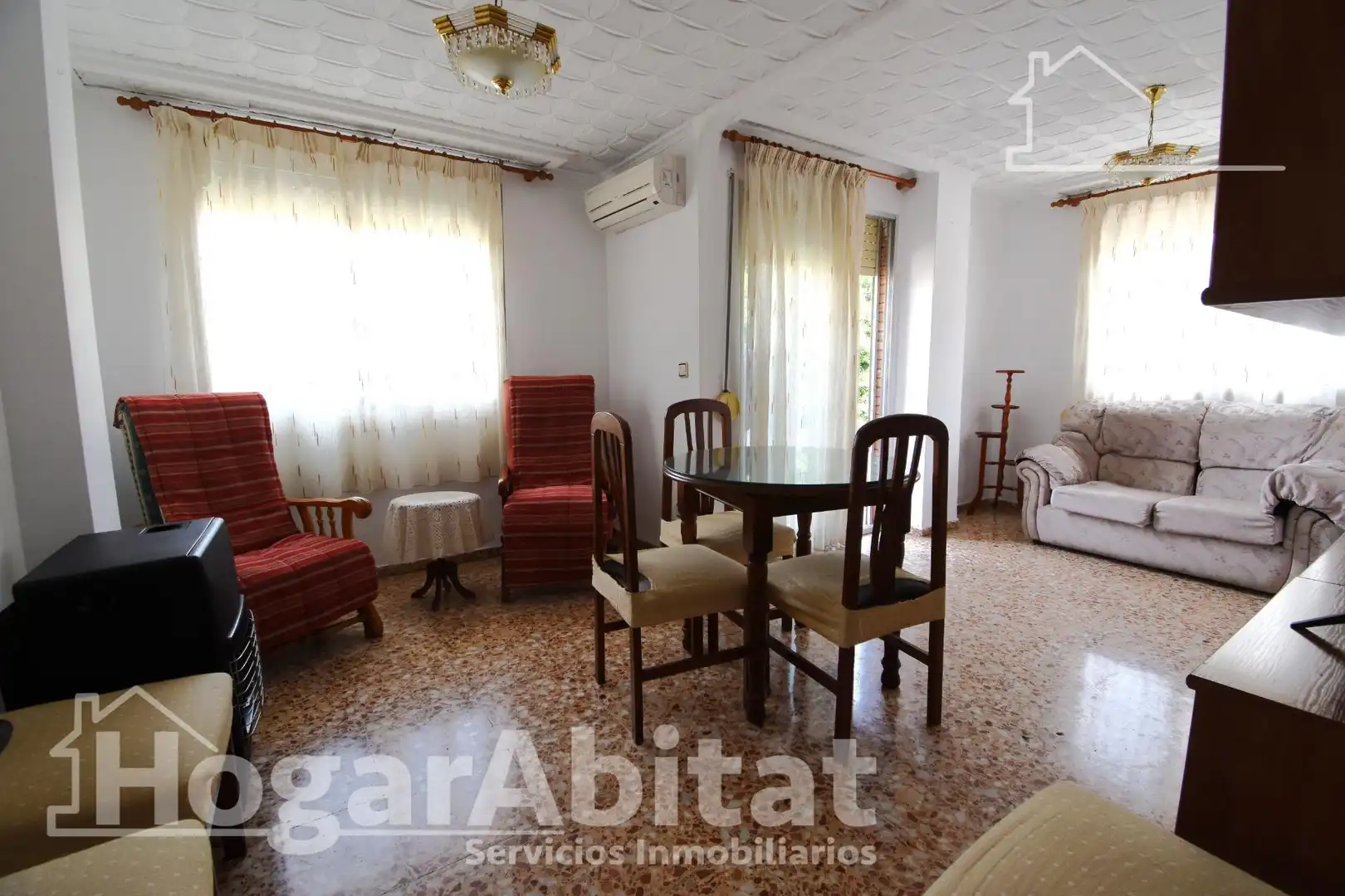 Sala de estar de Piso en venta en Algemesí con Aire acondicionado, Amueblado y Balcón