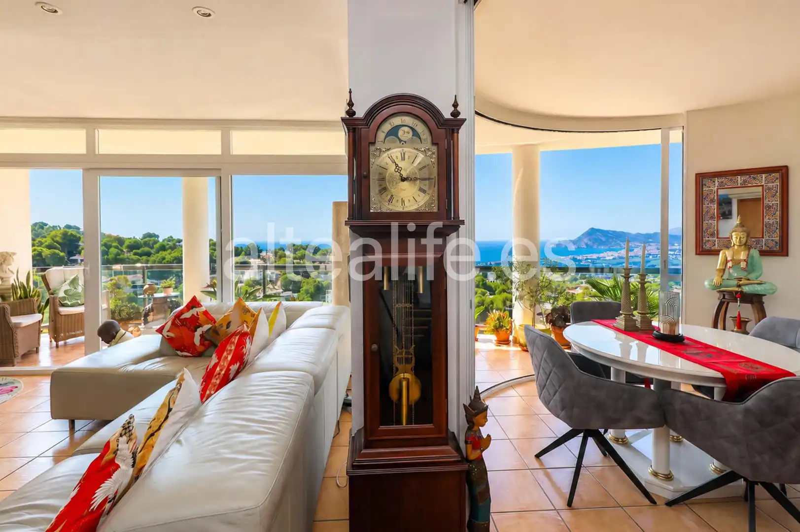 Sala d'estar de Apartament en venda en Altea amb Aire condicionat, Terrassa i Forn