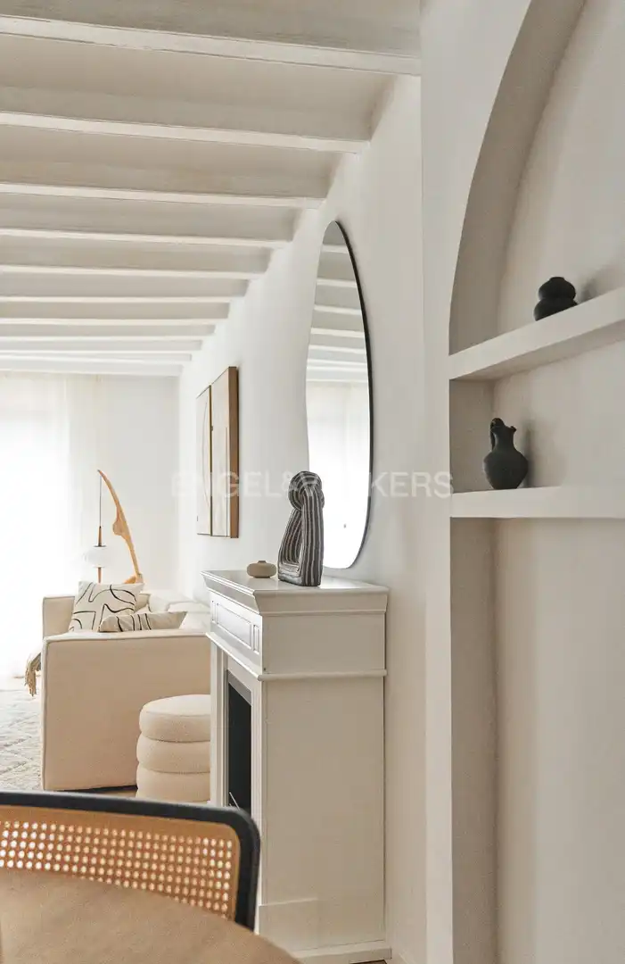 Sala de estar de Piso de alquiler en Barcelona con Aire acondicionado, Calefacción y Balcón